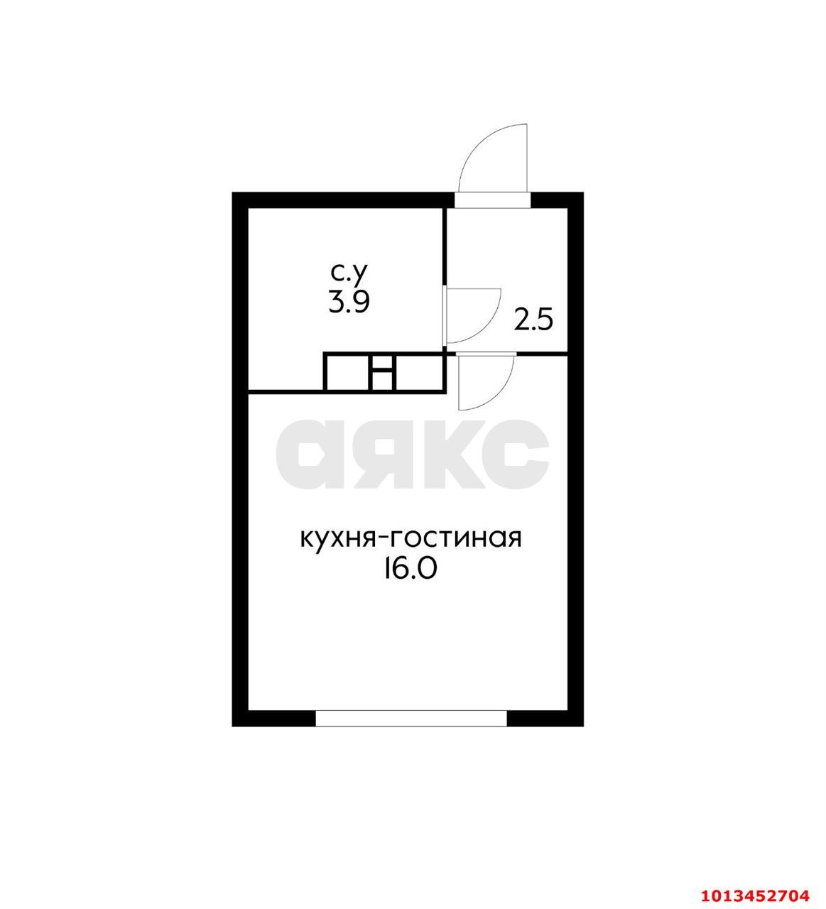 Фото №2: Студия 27 м² - Краснодар, жилой комплекс Самолёт-6, 