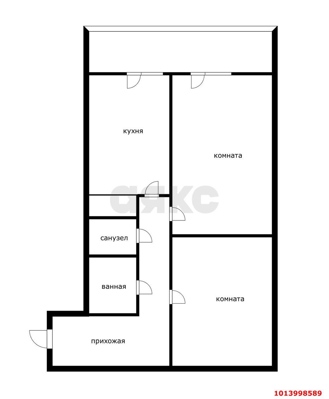 Фото №16: 2-комнатная квартира 50 м² - Краснодар, Почтовый, пр-кт имени писателя Знаменского, 9Б