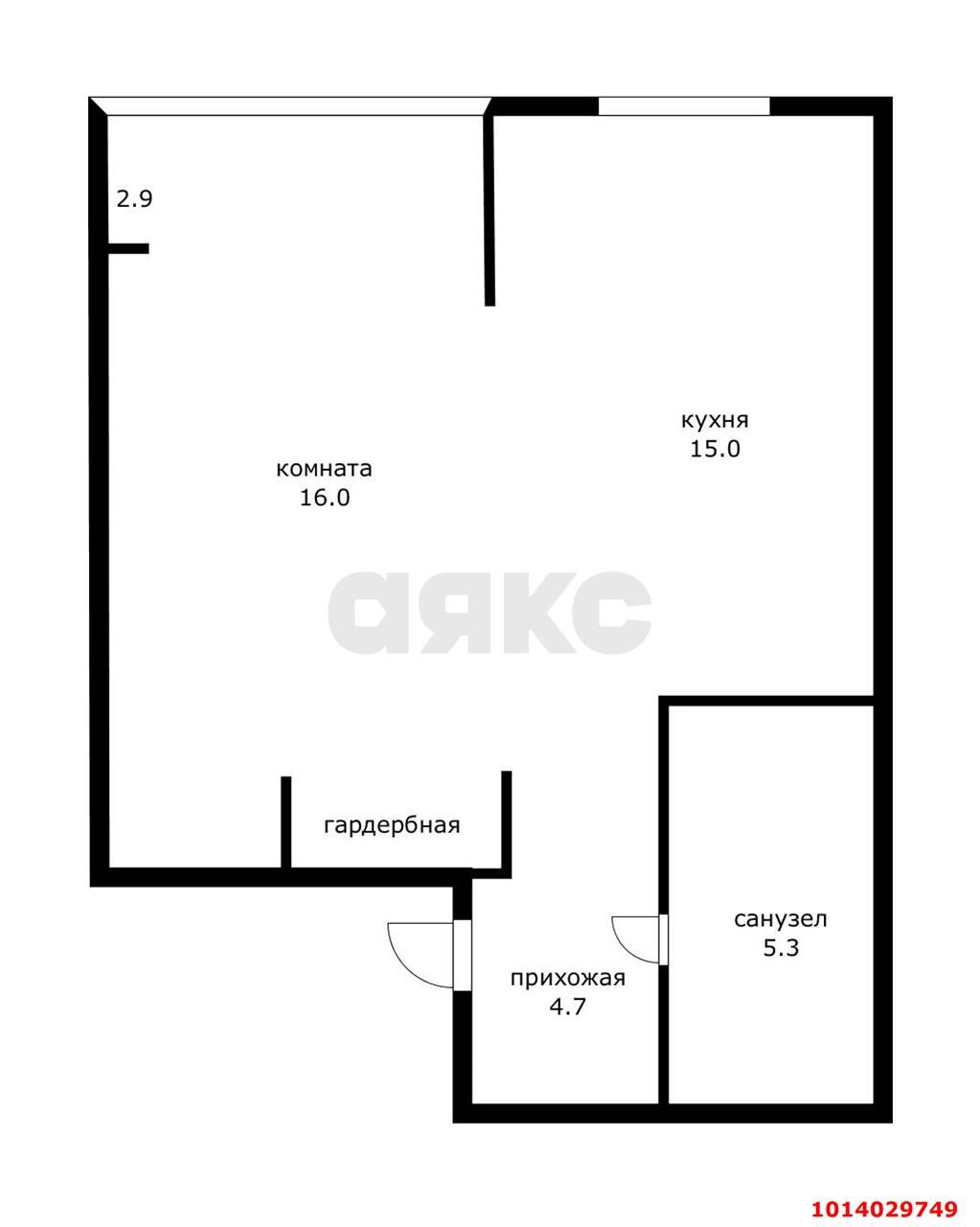 Фото №7: 1-комнатная квартира 42 м² - Краснодар, жилой комплекс Самолёт, ул. Западный Обход, 39/2