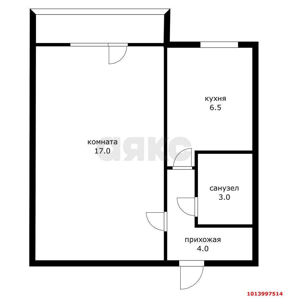 Фото №17: 1-комнатная квартира 30 м² - Яблоновский, ул. Космическая, 39/2