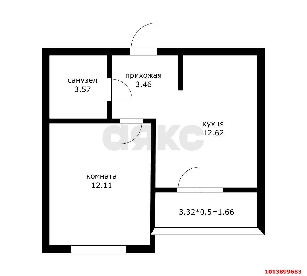 Фото №4: 1-комнатная квартира 35 м² - Краснодар, жилой комплекс Облака, ул. имени Генерала Корнилова, 9к3