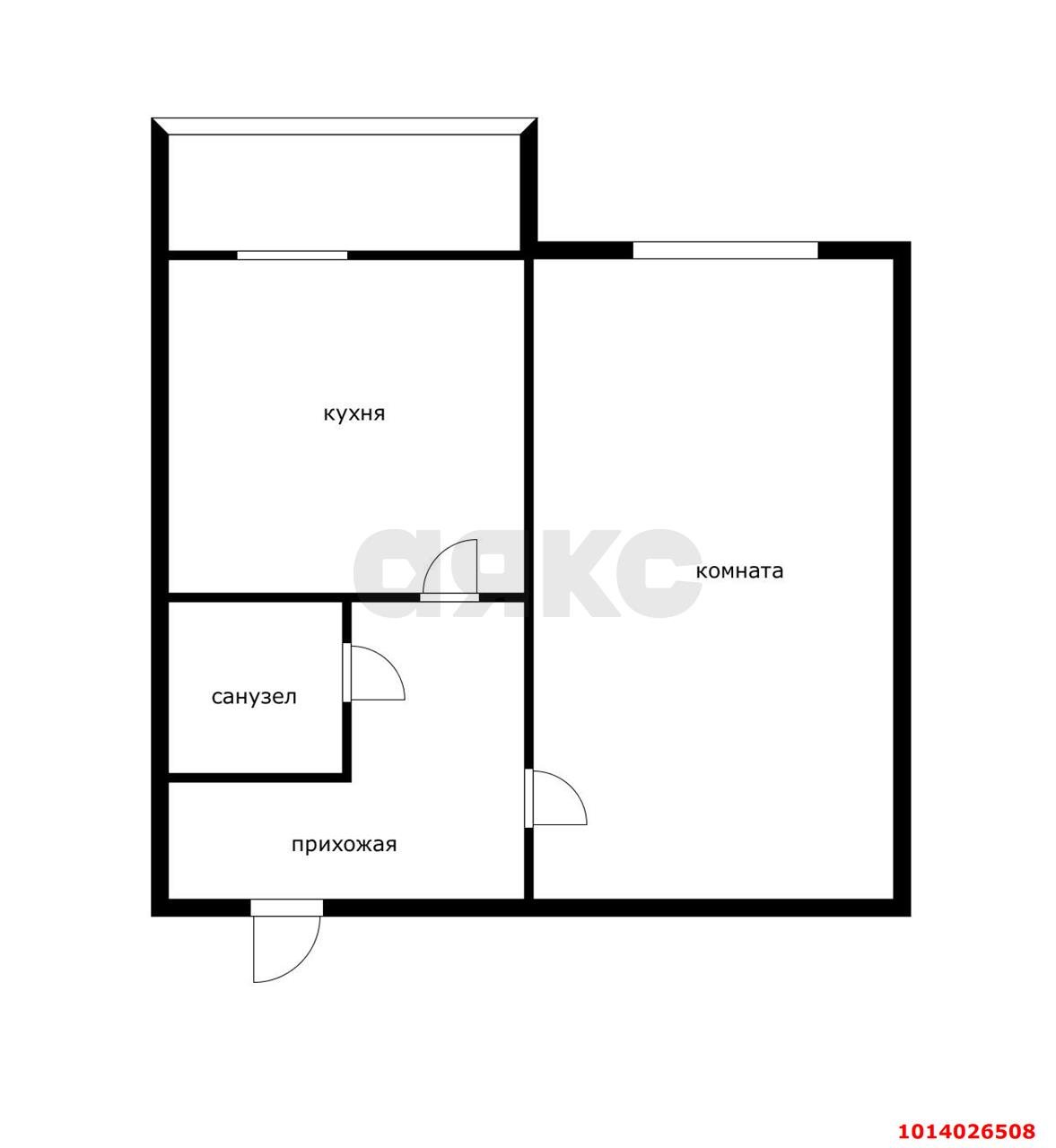 Фото №2: 1-комнатная квартира 39 м² - Краснодар, Музыкальный, ул. имени Дунаевского И.И., 5