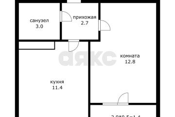 Фото №2: 1-комнатная квартира 29 м² - Краснодар, мкр. жилой комплекс Грани, 