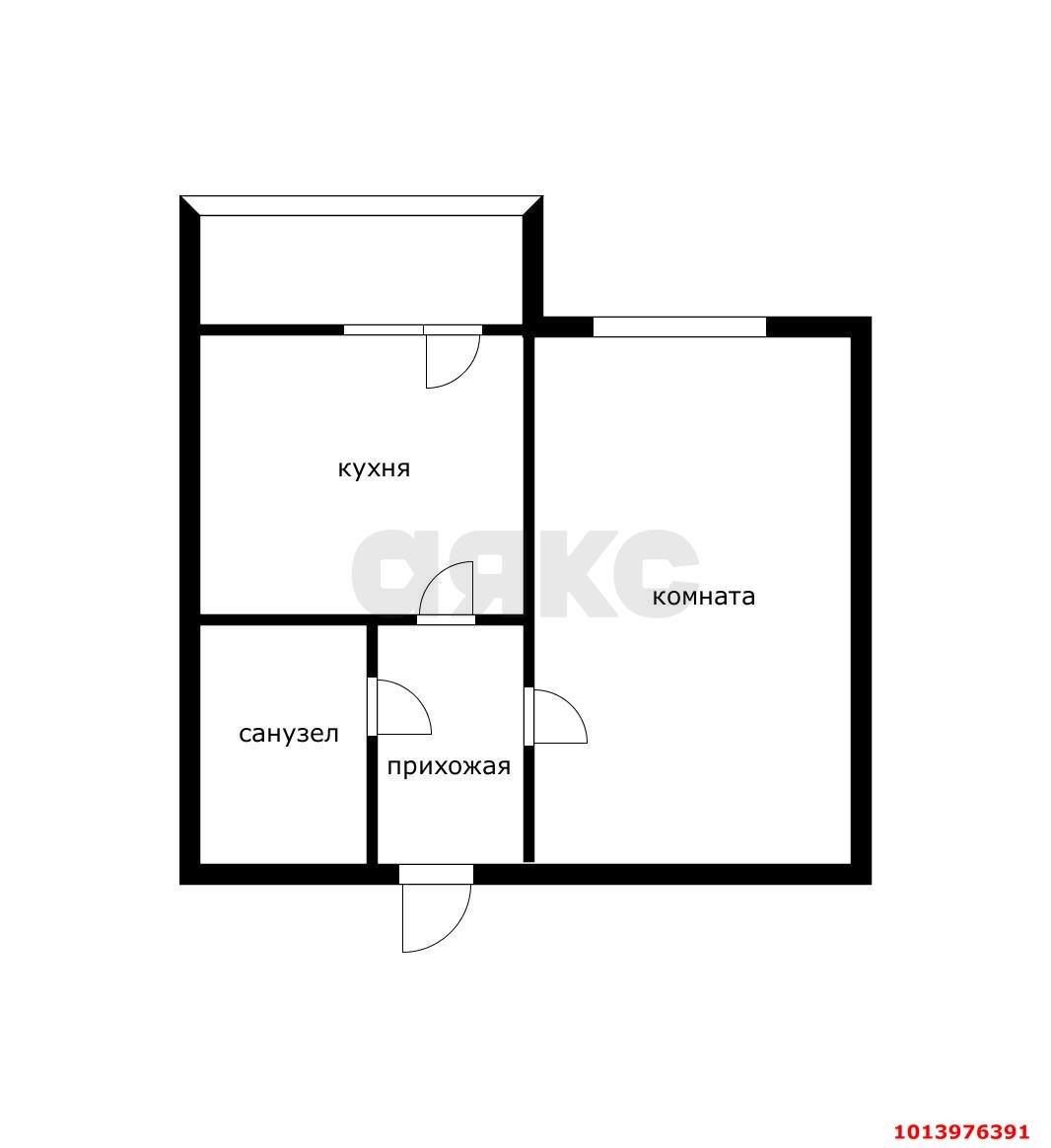 Фото №7: 1-комнатная квартира 38 м² - Краснодар, жилой комплекс Седьмой Континент, 