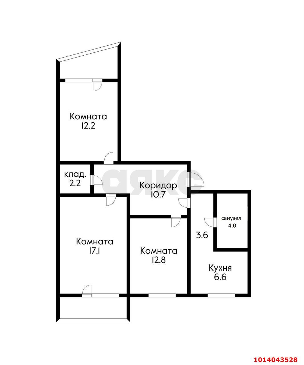 Фото №12: 3-комнатная квартира 78 м² - Краснодар, Комсомольский, ул. Уральская, 174