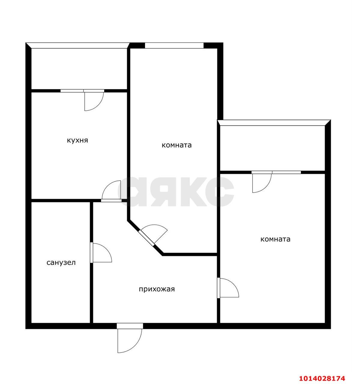 Фото №17: 2-комнатная квартира 51 м² - Краснодар, 1-й квартал, ул. Домбайская, 63