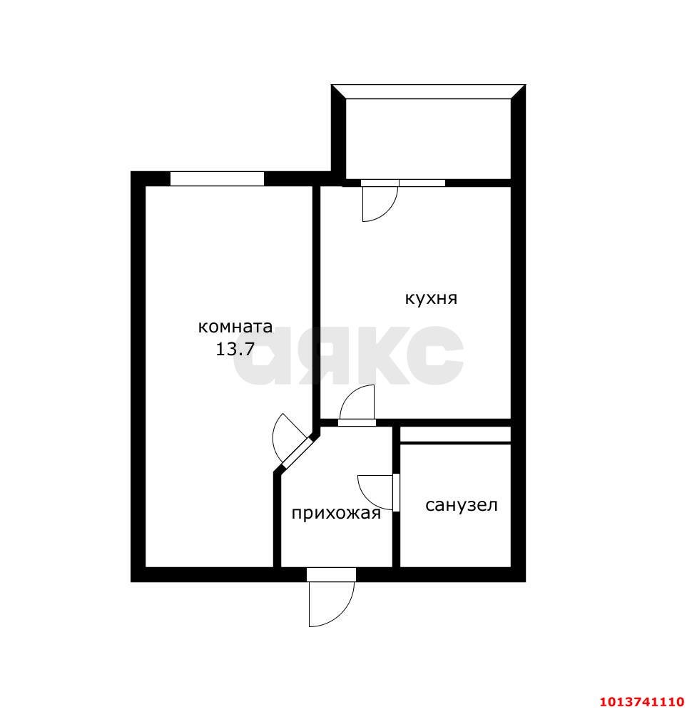 Фото №9: 1-комнатная квартира 30 м² - Краснодар, Камвольно-суконный Комбинат, ул. Магистральная, 11