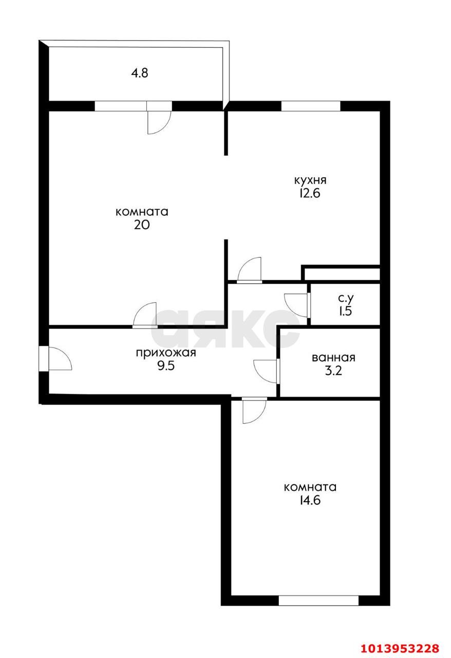 Фото №13: 2-комнатная квартира 61 м² - Краснодар, Западный внутригородской округ, ул. Харьковская, 77/1