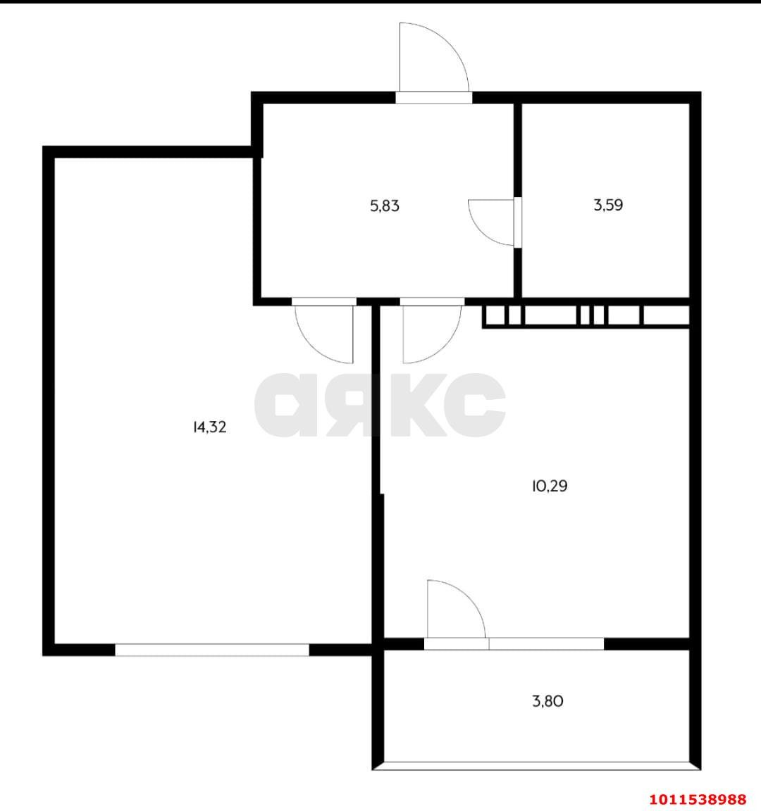 Фото №16: 1-комнатная квартира 37 м² - Краснодар, жилой комплекс Сармат, ул. Западный Обход, 65к1