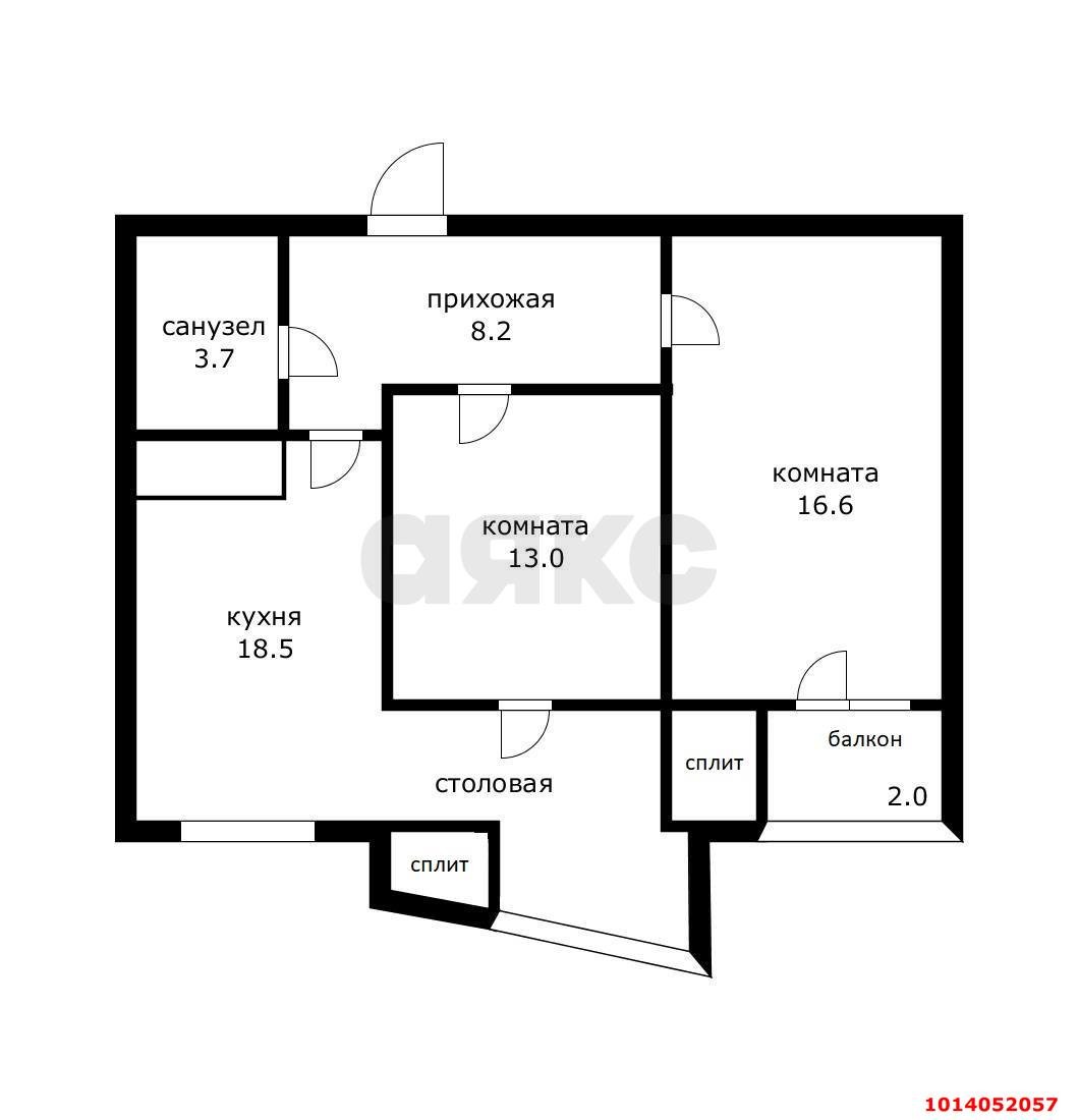 Фото №18: 2-комнатная квартира 63 м² - Краснодар, жилой комплекс Шоколад, ул. Александра Покрышкина, 25Ак2