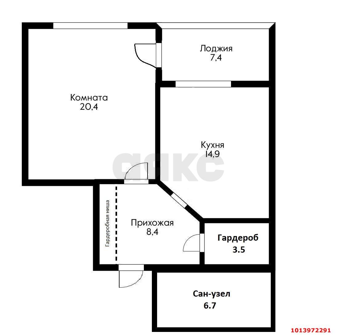 Фото №15: 1-комнатная квартира 61 м² - Краснодар, Центральный, ул. Кубанская Набережная, 37/11