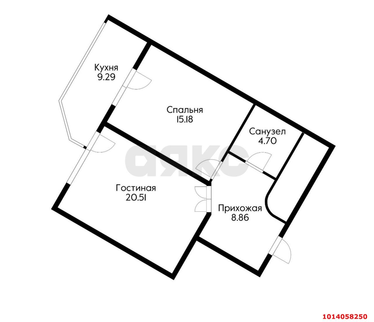 Фото №16: 1-комнатная квартира 60 м² - Краснодар, Центральный, ул. Кубанская Набережная, 37/11