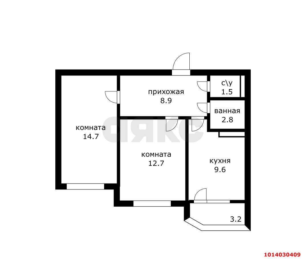 Фото №14: 2-комнатная квартира 50 м² - Краснодар, Достояние, ул. Григория Булгакова, 10