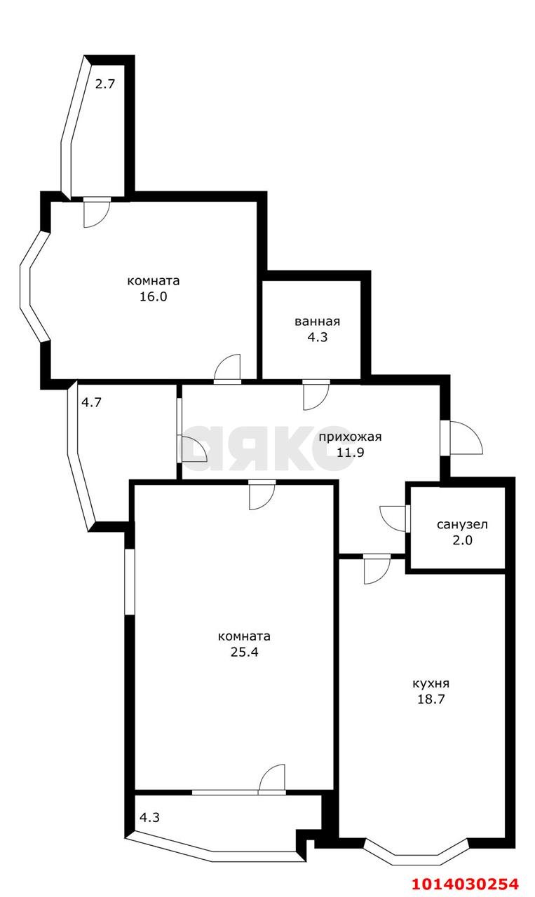 Фото №8: 2-комнатная квартира 85 м² - Краснодар, Западный внутригородской округ, ул. Кожевенная, 54/1