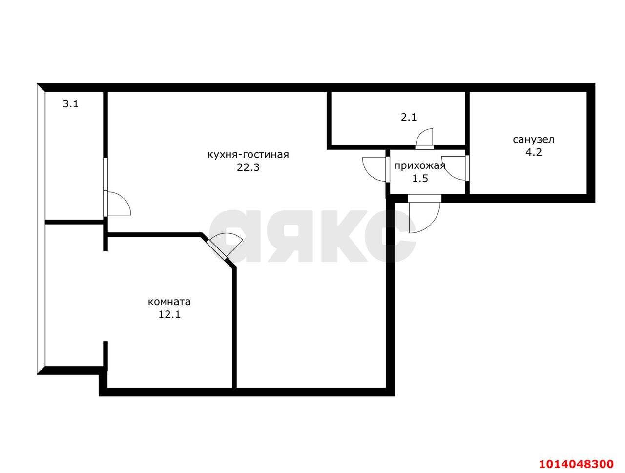 Фото №20: 1-комнатная квартира 50 м² - Краснодар, жилой комплекс Краснодар Сити, ул. Шоссе Нефтяников, 18к7