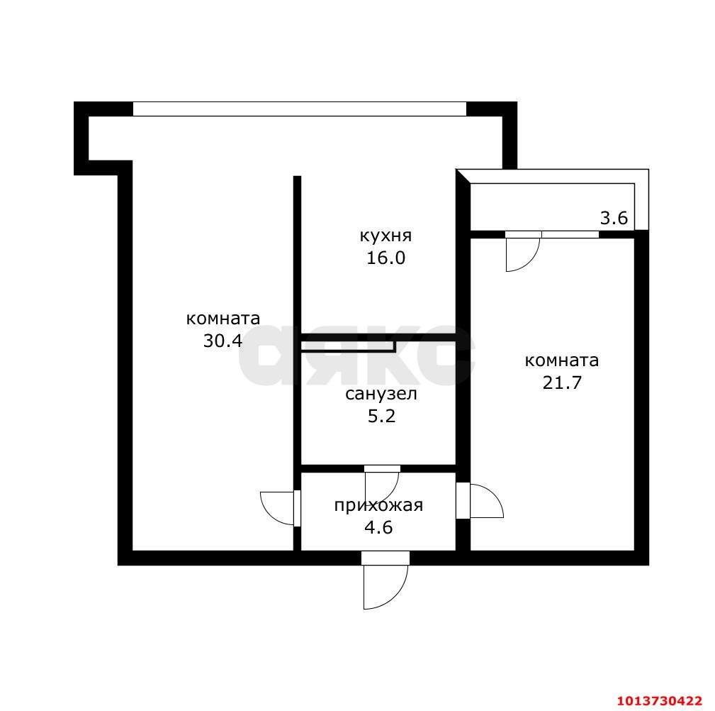 Фото №5: 2-комнатная квартира 80 м² - Краснодар, Черёмушки, ул. Селезнёва, 88/1