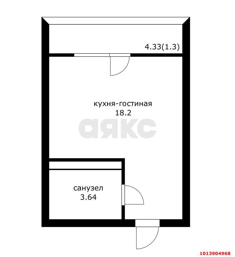 Фото №8: Студия 21 м² - Краснодар, ЖК Тёплые Края, 