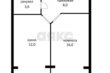 Фото №1: 1-комнатная квартира 40 м² - Российский, мкр. Прикубанский внутригородской округ, ул. Куликова Поля, 3