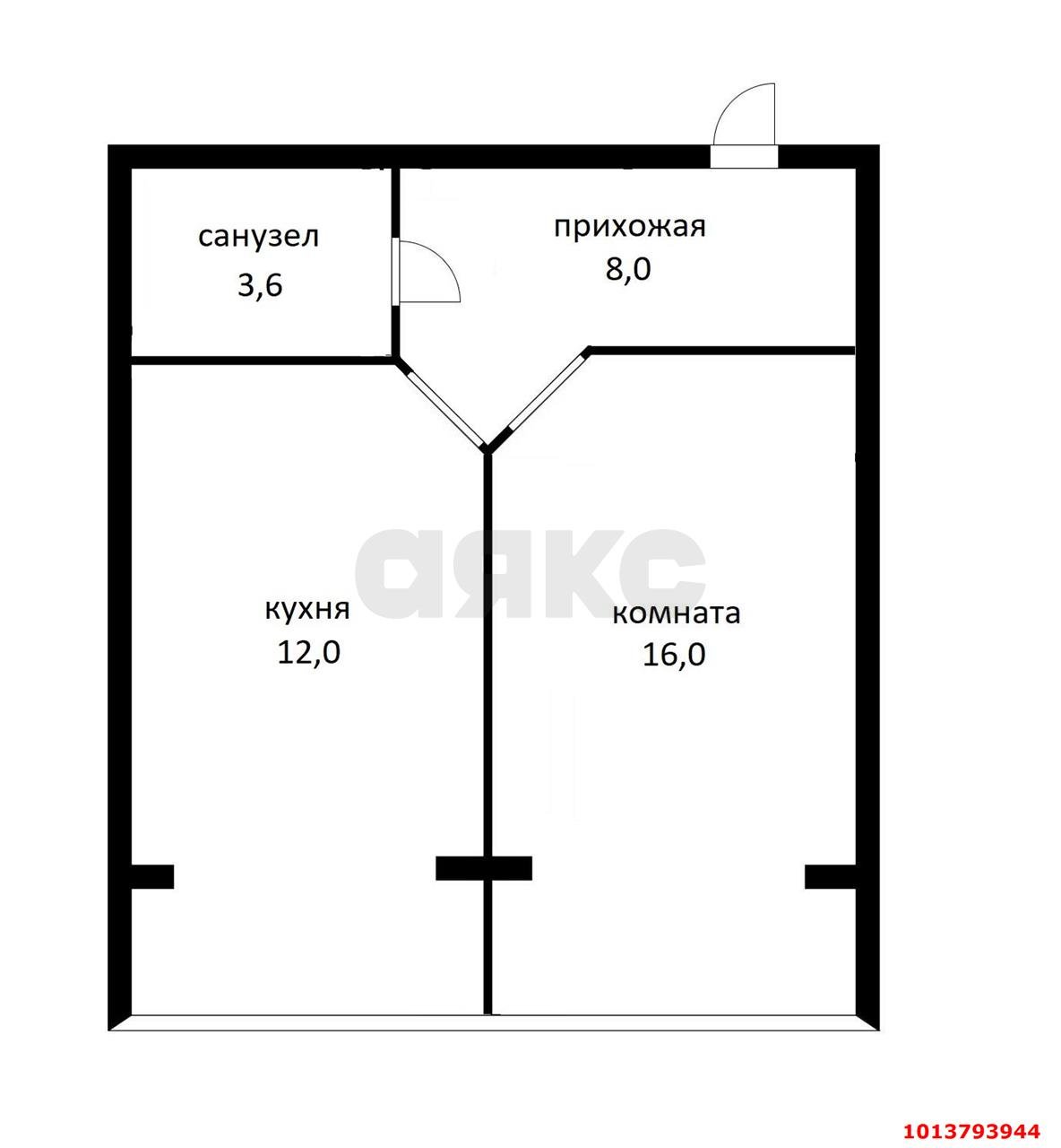 Фото №1: 1-комнатная квартира 40 м² - Российский, Прикубанский внутригородской округ, ул. Куликова Поля, 3