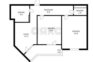 Фото №1: 2-комнатная квартира 58 м² - Краснодар, мкр. жилой комплекс Парк У Дома, ул. Героя Владислава Посадского, 17к2