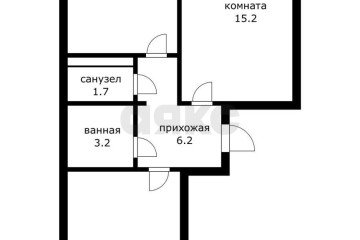 Фото №2: 2-комнатная квартира 54 м² - Краснодар, мкр. жилой комплекс Сограт, ул. Красных Партизан, 4/15