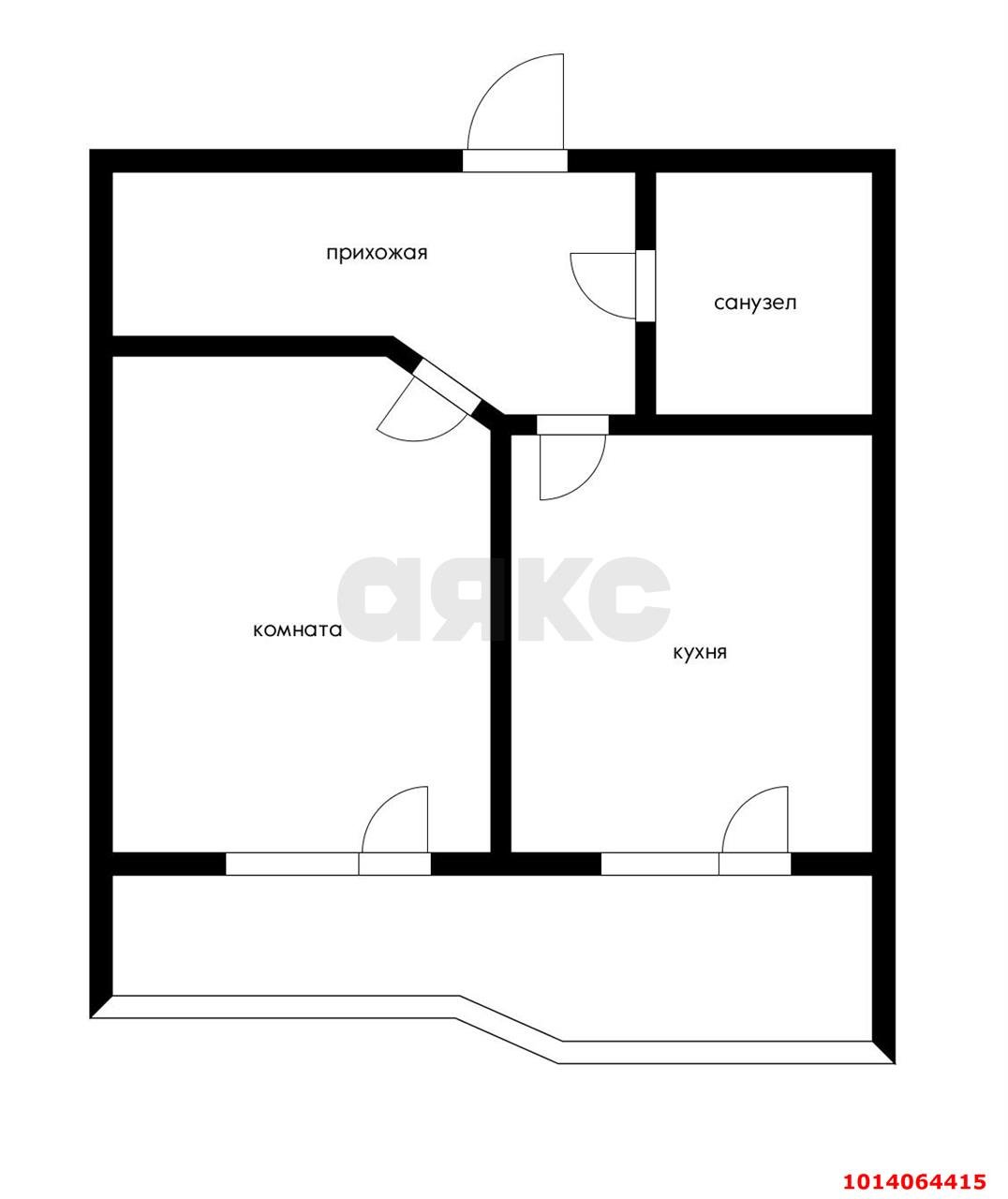 Фото №12: 1-комнатная квартира 44 м² - Краснодар, 4-й квартал, ул. Боспорская, 8