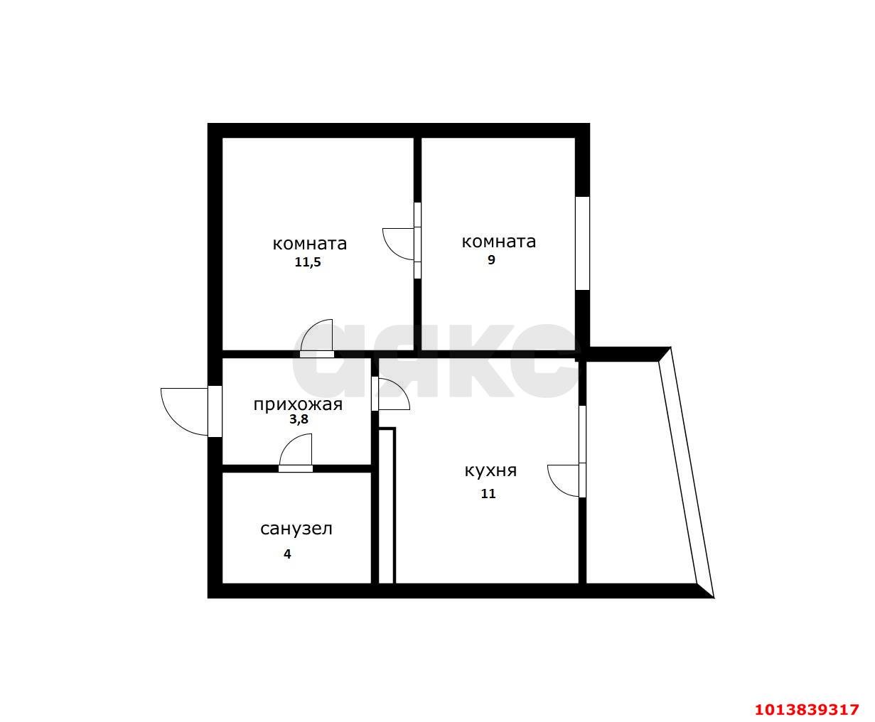 Фото №11: 1-комнатная квартира 45 м² - Краснодар, Центральный, ул. Севастопольская, 6/1