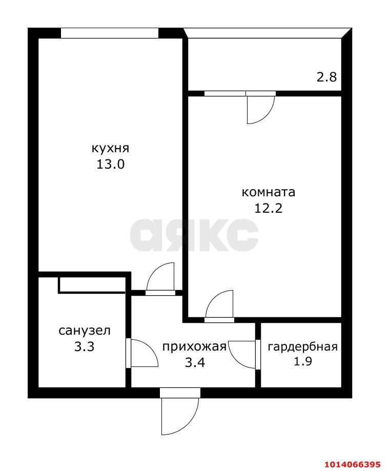 Фото №12: 1-комнатная квартира 36 м² - Краснодар, жилой комплекс Самолёт-5, ул. Константина Гондаря, 109