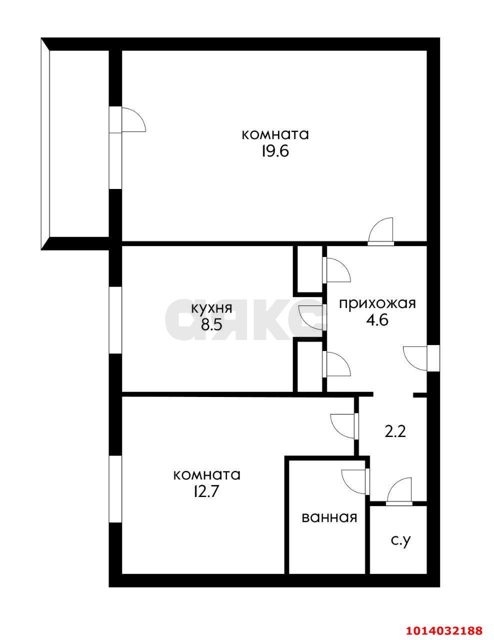 Фото №6: 2-комнатная квартира 57 м² - Краснодар, Комсомольский, ул. Тюляева, 35