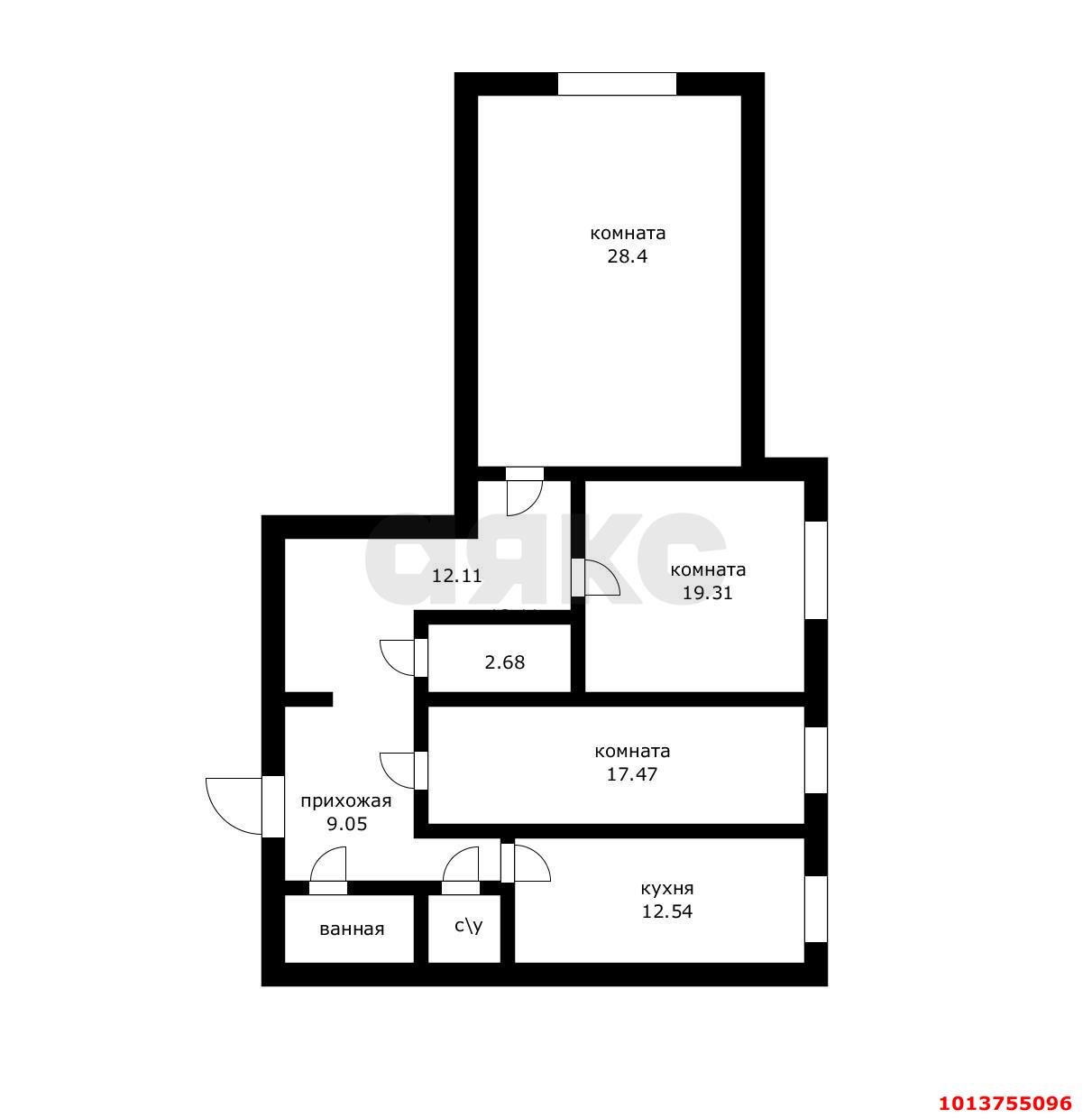 Фото №4: 3-комнатная квартира 108 м² - Краснодар, 9-й километр, ул. Ярославская, 113к1