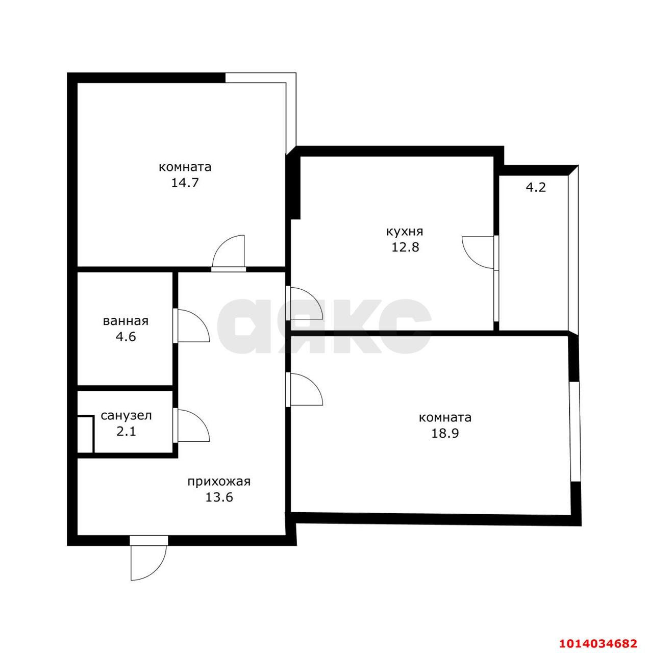 Фото №16: 2-комнатная квартира 70 м² - Краснодар, Гидростроителей, ул. Автолюбителей, 52/5