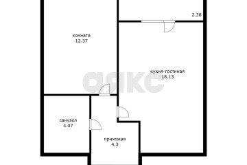 Фото №1: 1-комнатная квартира 37 м² - Краснодар, мкр. жилой квартал Патрики, ул. Сормовская, 1/2к3