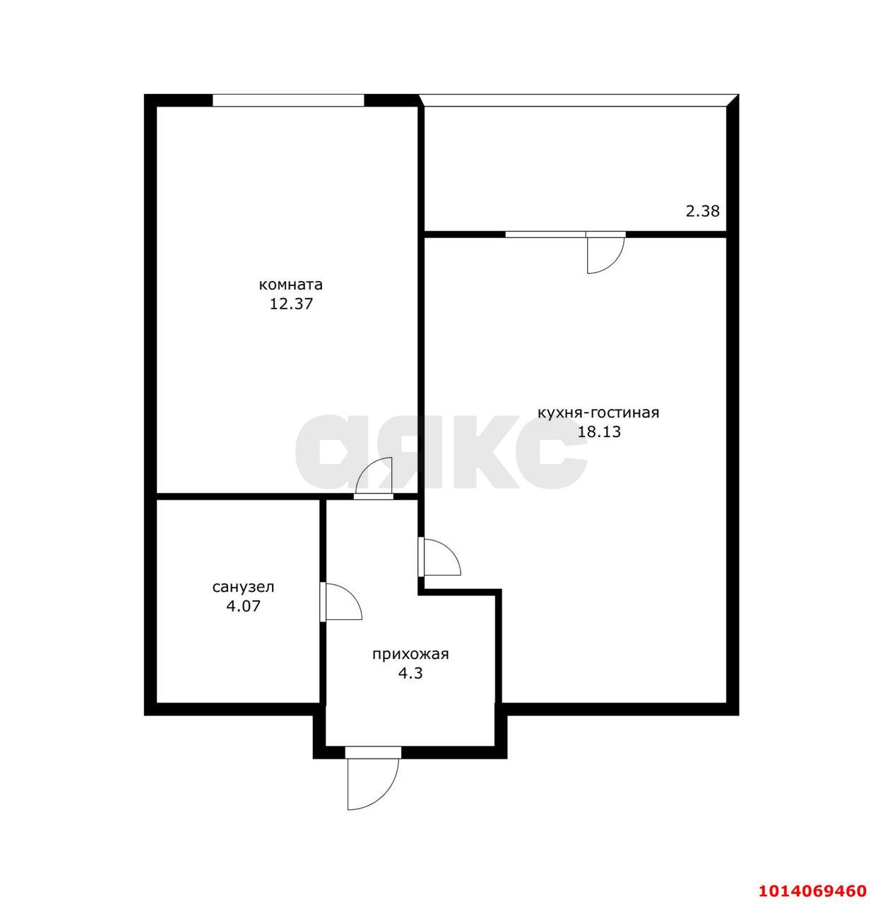 Фото №1: 1-комнатная квартира 37 м² - Краснодар, жилой квартал Патрики, ул. Сормовская, 1/2к3