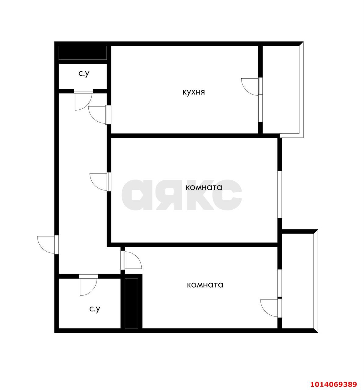 Фото №12: 2-комнатная квартира 70 м² - Краснодар, жилой комплекс Солнечный Парк, ул. имени Симиренко, 37к3