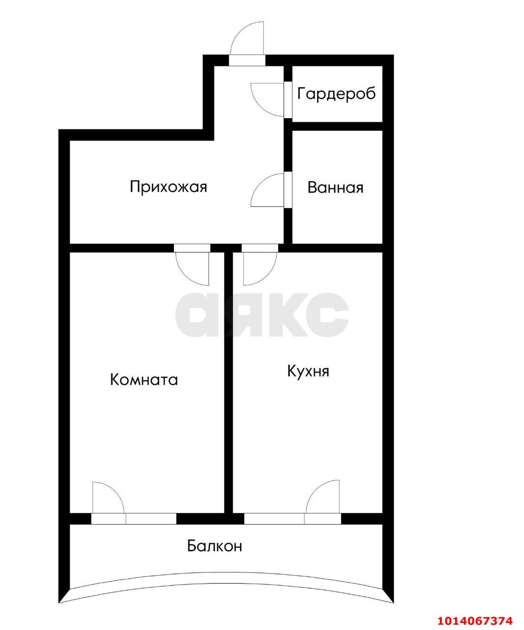 Фото №13: 1-комнатная квартира 43 м² - Краснодар, Черёмушки, ул. Вишняковой, 1/23к2