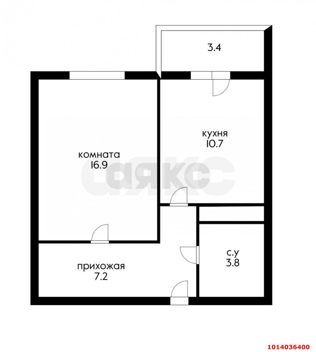 Фото №8: 1-комнатная квартира 40 м² - Краснодар, жилой комплекс Премьера, ул. Автолюбителей, 1/3к2