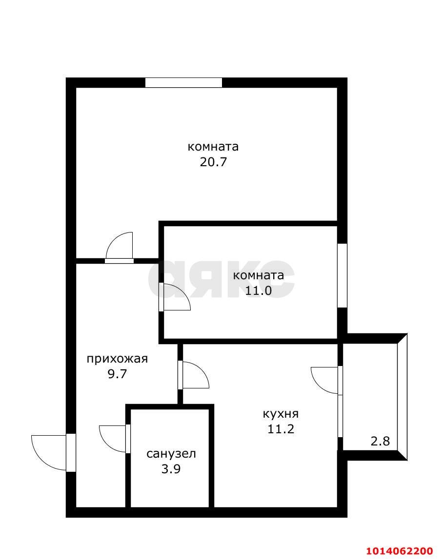 Фото №18: 2-комнатная квартира 56 м² - Краснодар, Табачная Фабрика, ул. Серова, 50