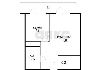 Фото №1: 1-комнатная квартира 32 м² - Краснодар, мкр. имени Петра Метальникова, ул. Петра Метальникова, 11