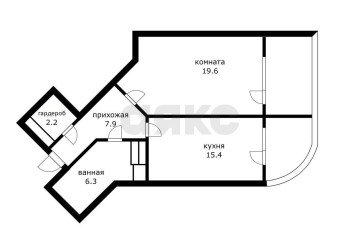 Фото №2: 1-комнатная квартира 51 м² - Краснодар, мкр. Юбилейный, б-р Клары Лучко, 14к1