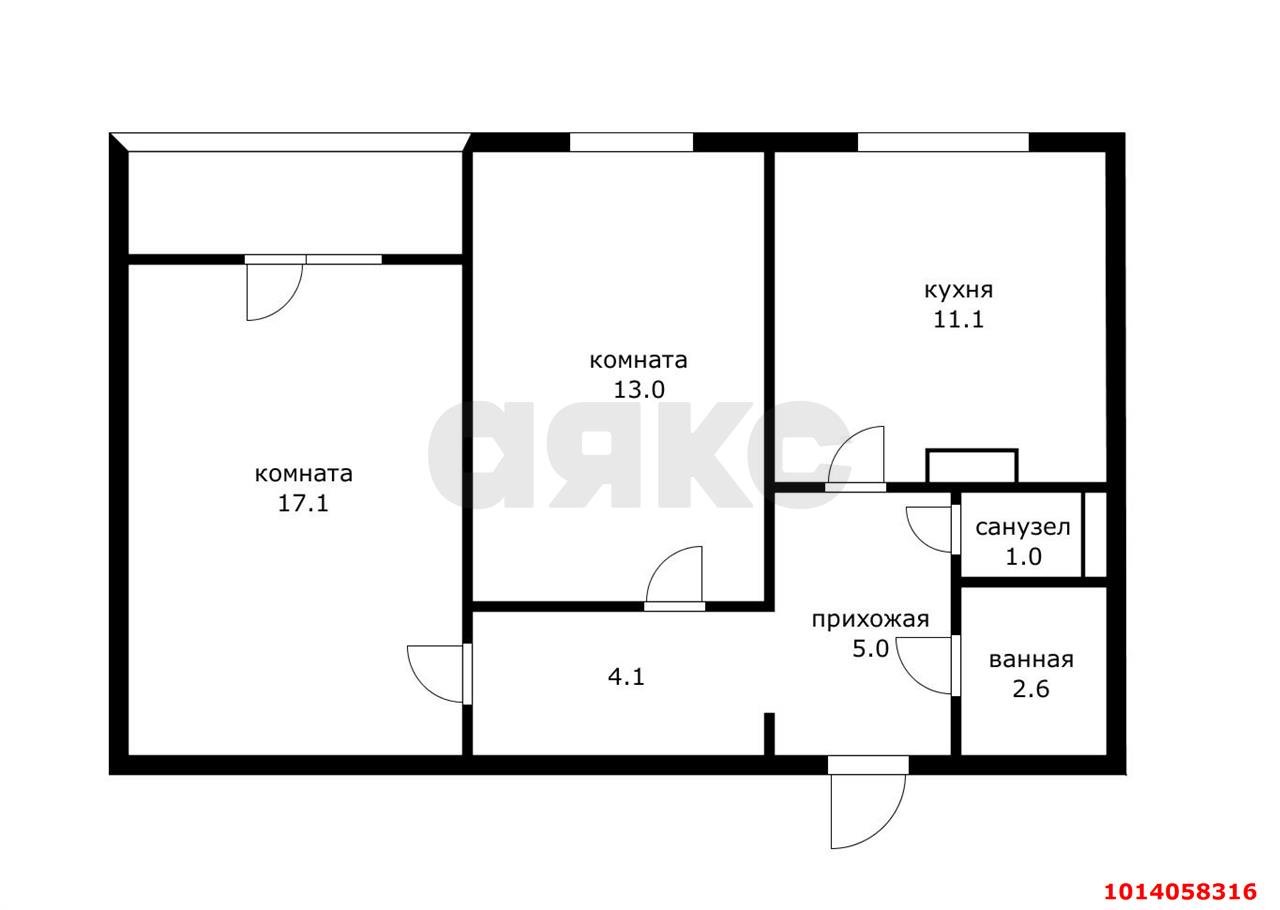 Фото №14: 2-комнатная квартира 57 м² - Краснодар, Гидростроителей, ул. Невкипелого, 8