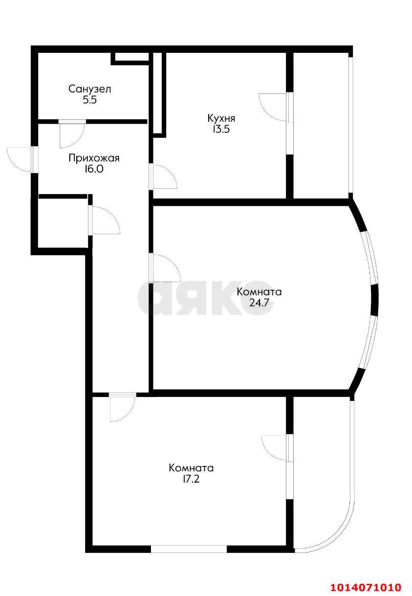 Фото №16: 2-комнатная квартира 86 м² - Краснодар, 9-й километр, ул. Циолковского, 9