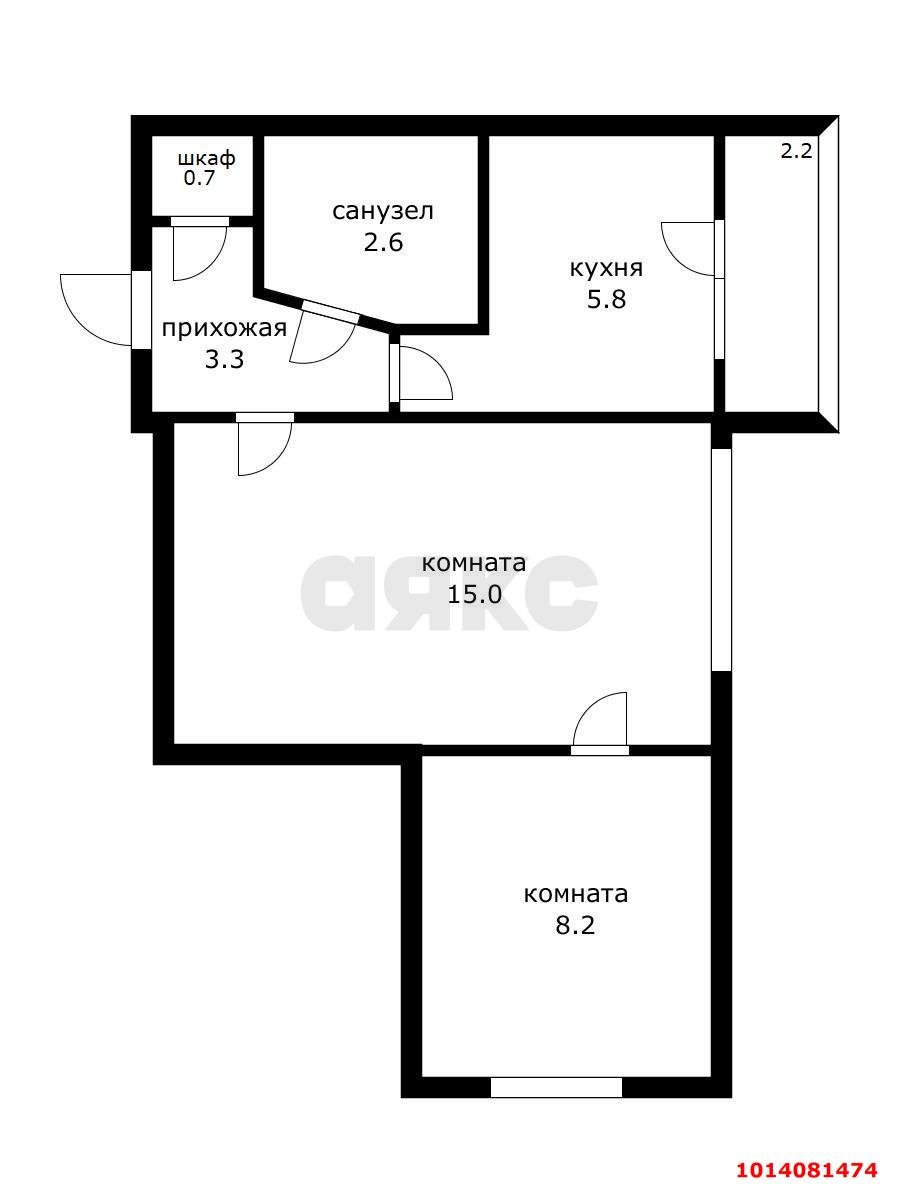 Фото №14: 2-комнатная квартира 38 м² - Краснодар, Центральный, ул. Кузнечная, 47