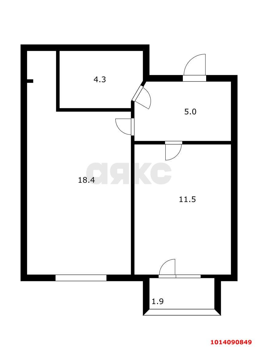 Фото №14: 1-комнатная квартира 41 м² - Краснодар, Ростовское Шоссе, ул. Арбатская, 36