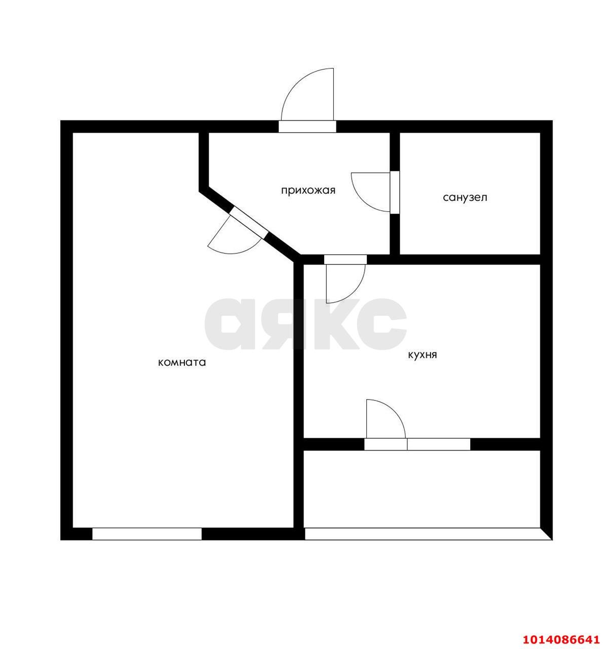 Фото №5: 1-комнатная квартира 35 м² - Новая Адыгея, ул. Бжегокайская, 29Б