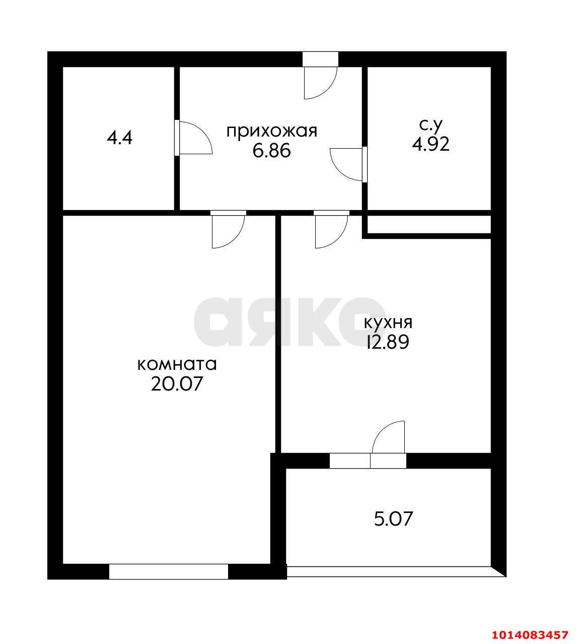 Фото №6: 1-комнатная квартира 52 м² - Краснодар, жилой комплекс Ренессанс, ул. Строителей, 21