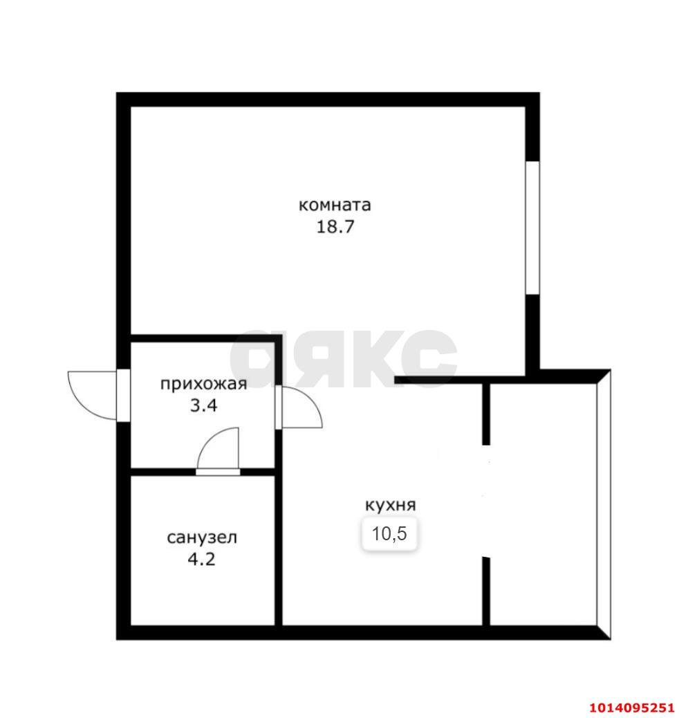 Фото №18: 1-комнатная квартира 37 м² - Краснодар, Гидростроителей, ул. Невкипелого, 18к2