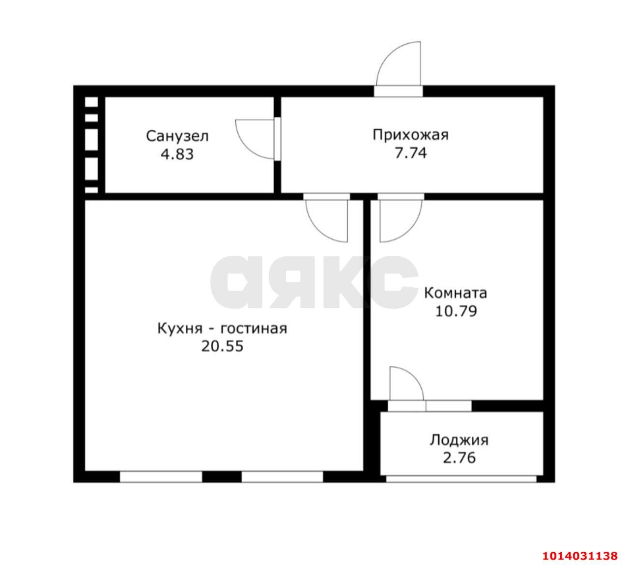 Фото №8: 1-комнатная квартира 45 м² - Краснодар, жилой комплекс Новые Сезоны, ул. Скандинавская, 1к3