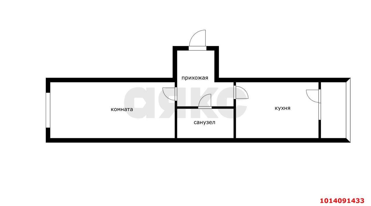 Фото №8: 1-комнатная квартира 42 м² - Российский, Прикубанский внутригородской округ, ул. Тепличная, 19/1