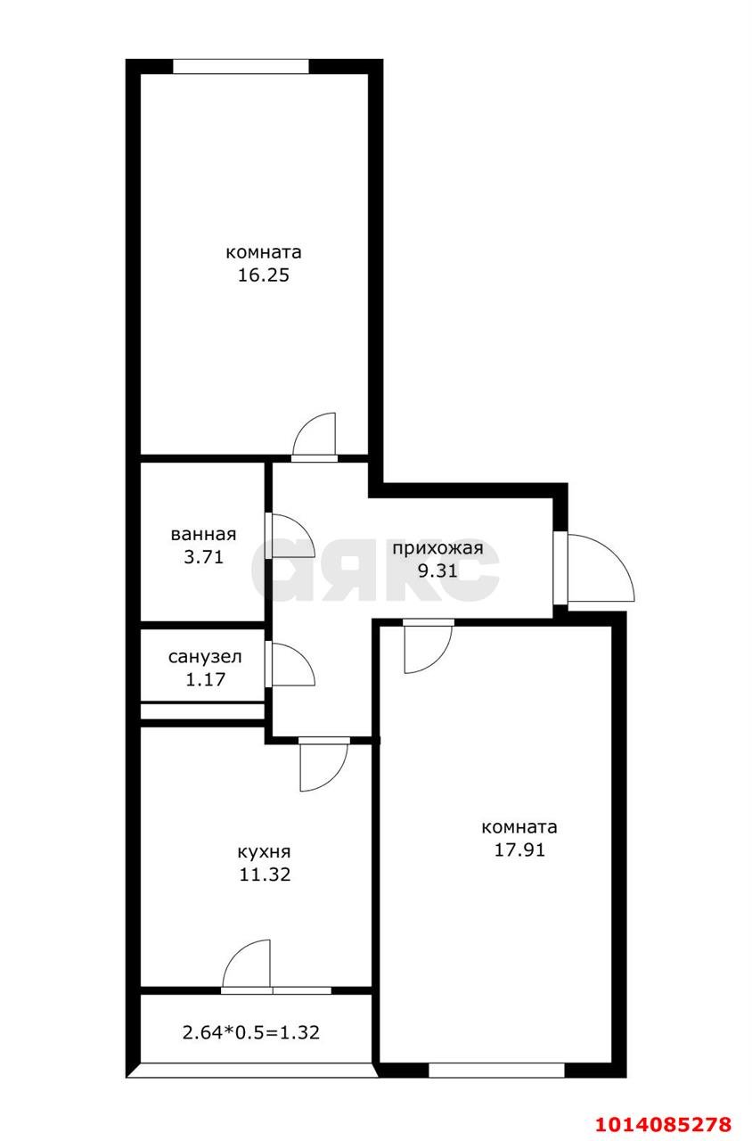 Фото №7: 2-комнатная квартира 65 м² - Краснодар, жилой комплекс Нeo-квартал Красная Площадь, ул. Конгрессная, 19/1