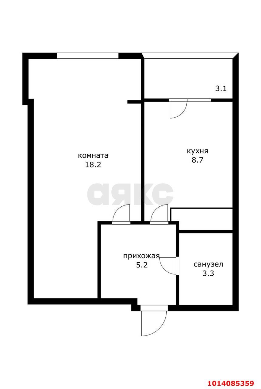 Фото №17: 1-комнатная квартира 35 м² - Горячий Ключ, Курортная Зона, ул. Ленина, 147